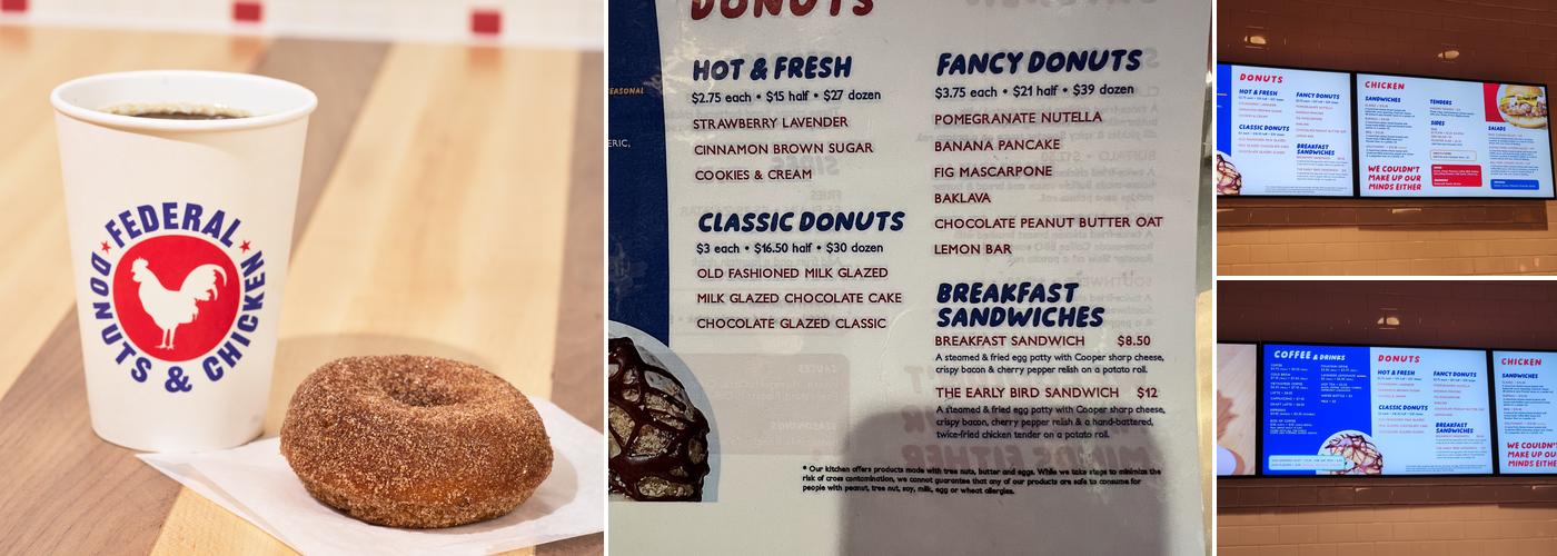 Federal Donuts & Chicken Menu
