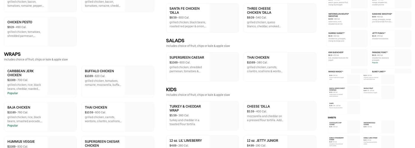 Tropical Smoothie Cafe Menu