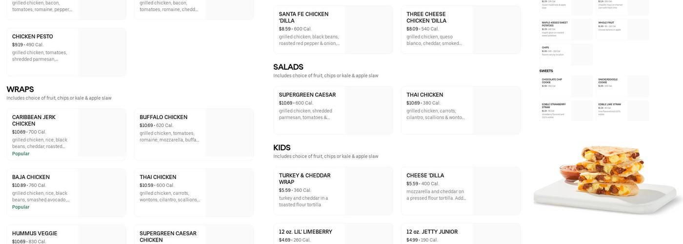 Tropical Smoothie Cafe Menu