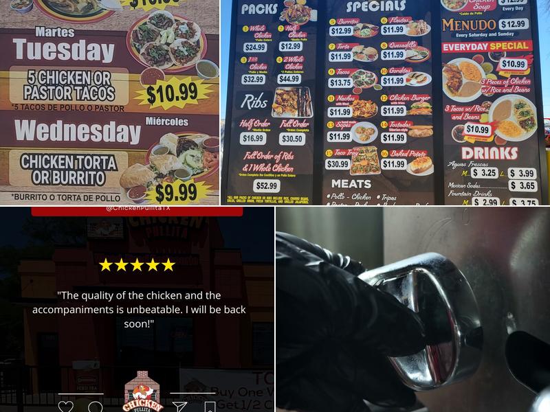 Chicken Pullita Menu