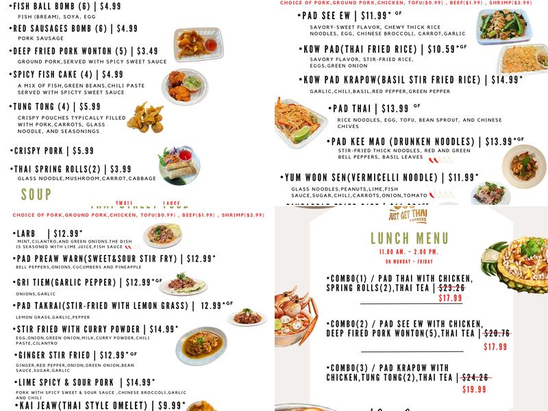Get Thai Express Menu