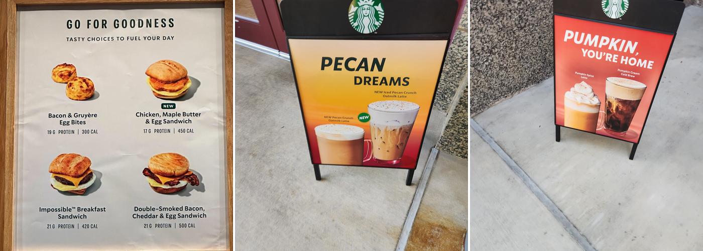 Starbucks Menu