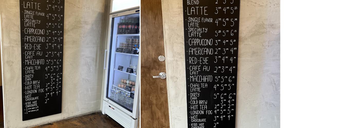 goodness & grace Menu