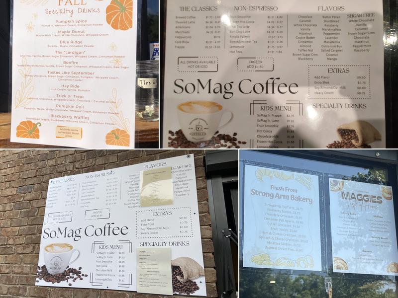 Southern Magnolia Coffee Company Menu