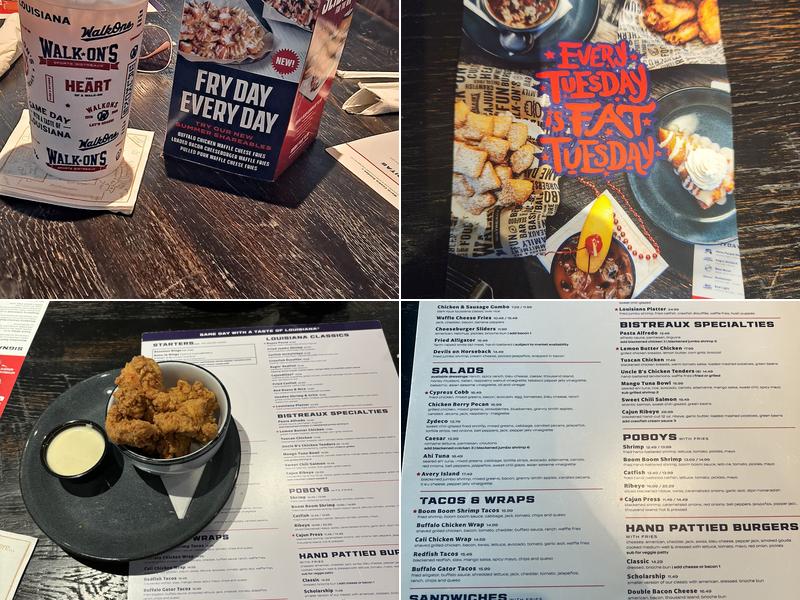 Walk-On's Sports Bistreaux - Fishers, IN Menu