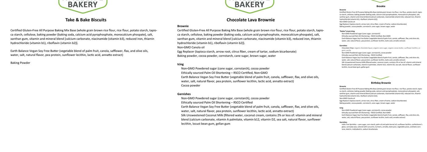 HaleLife Bakery Menu