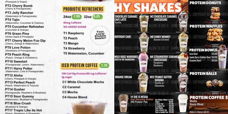 Protein Hub Menu