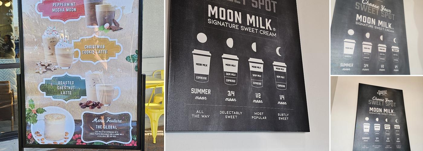 Summer Moon Coffee Menu