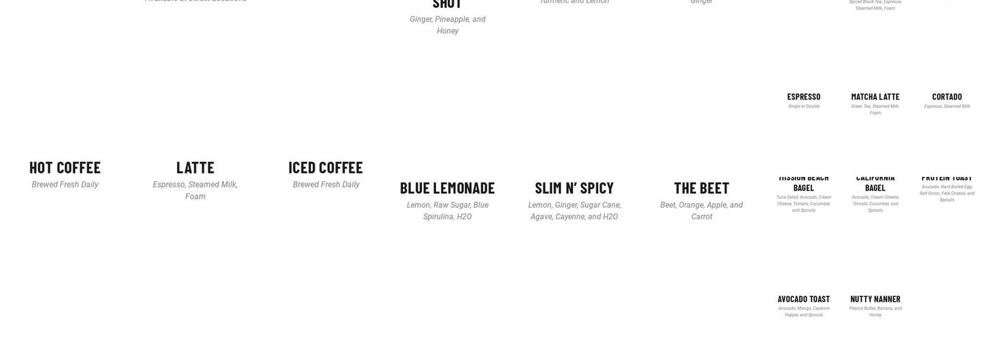 3Natives Menu