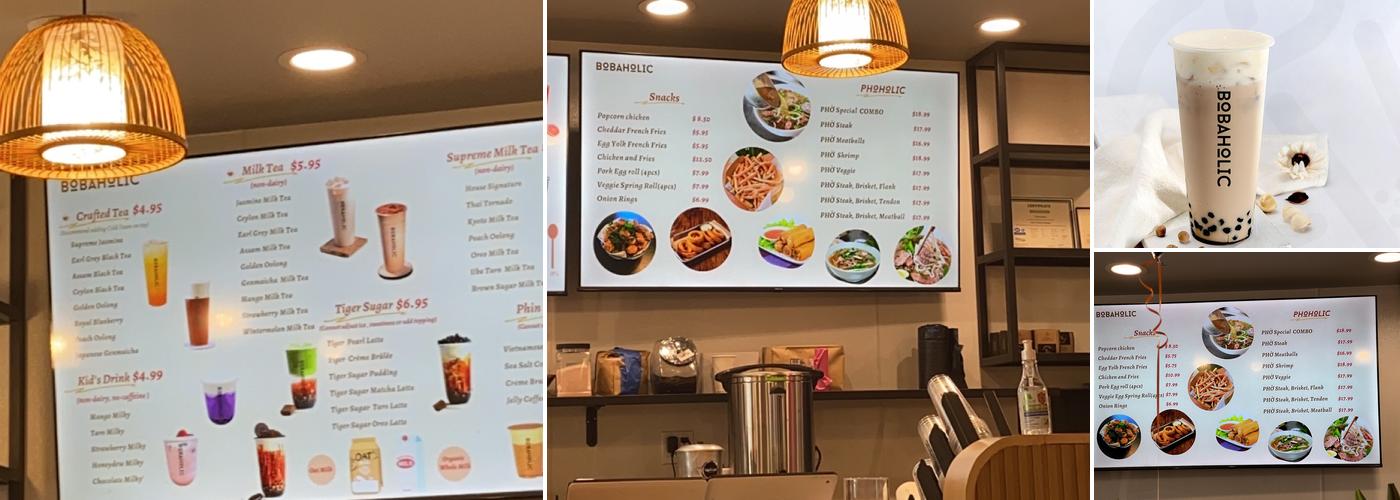 Bobaholic Tea House Menu