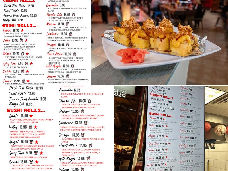 Samurai Sombrero Menu