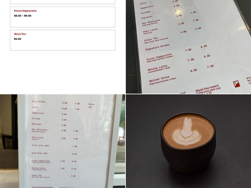 OVERVIEW COFFEE Menu