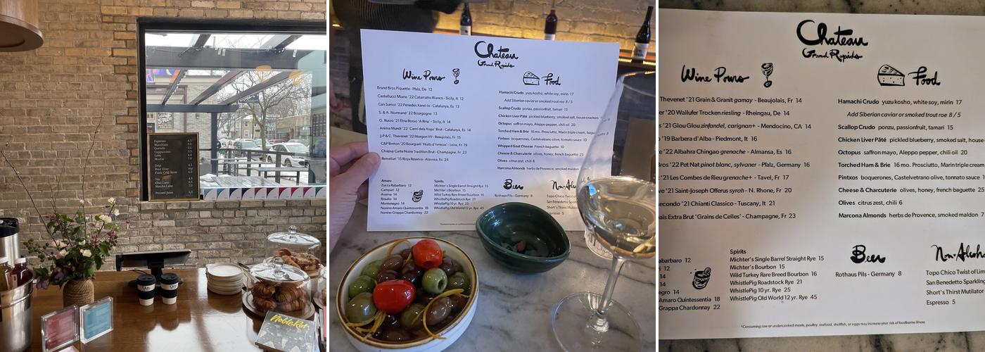 Chateau Grand Rapids Menu