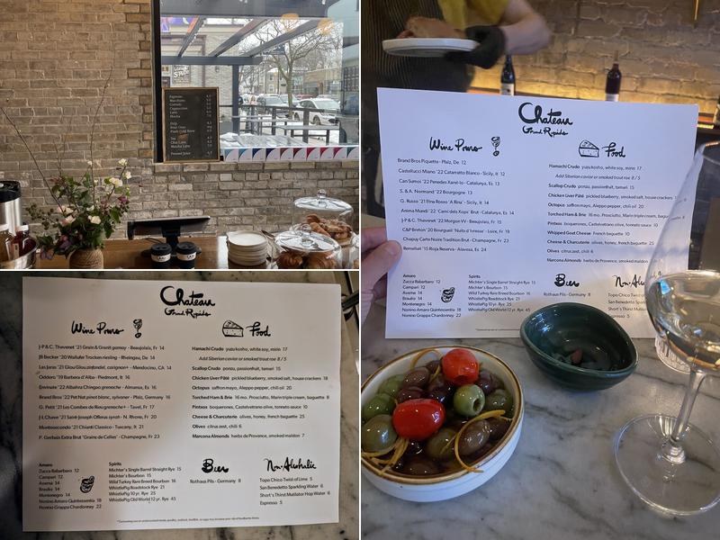 Chateau Grand Rapids Menu