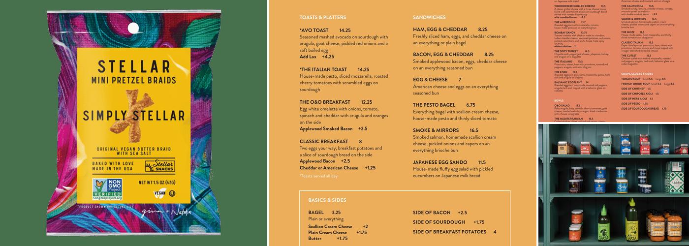 Oak & Orange Menu