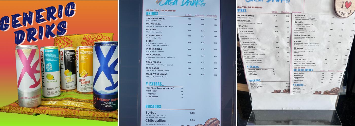 Cafe Con Chisme Menu