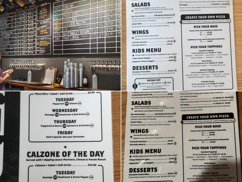 Bier Brewery Noblesville Menu