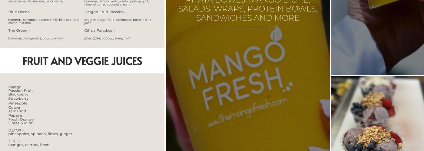 Mango Fresh Menu