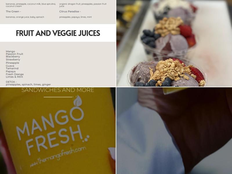 Mango Fresh Menu