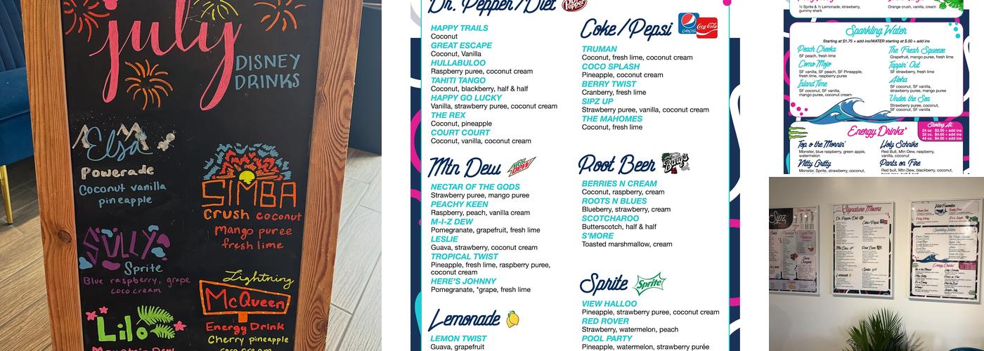 Sipz Sodas Menu