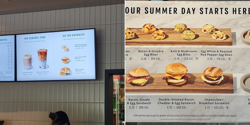 Starbucks Menu