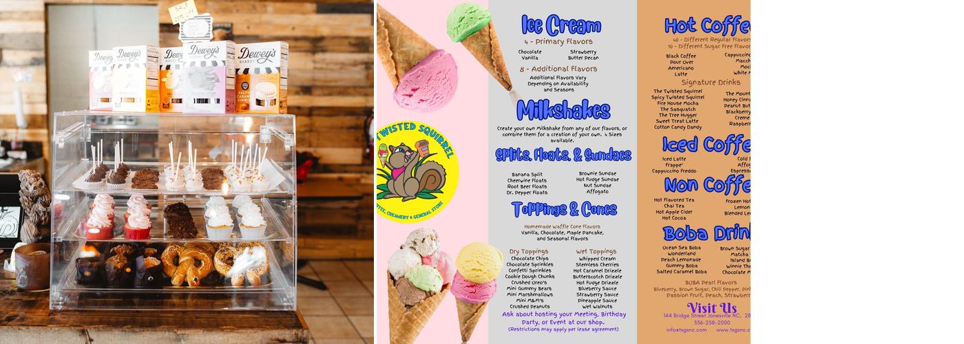 The Twisted Squirrel Menu