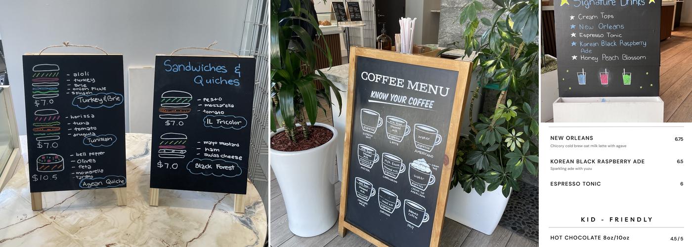 OneThing Coffee Menu