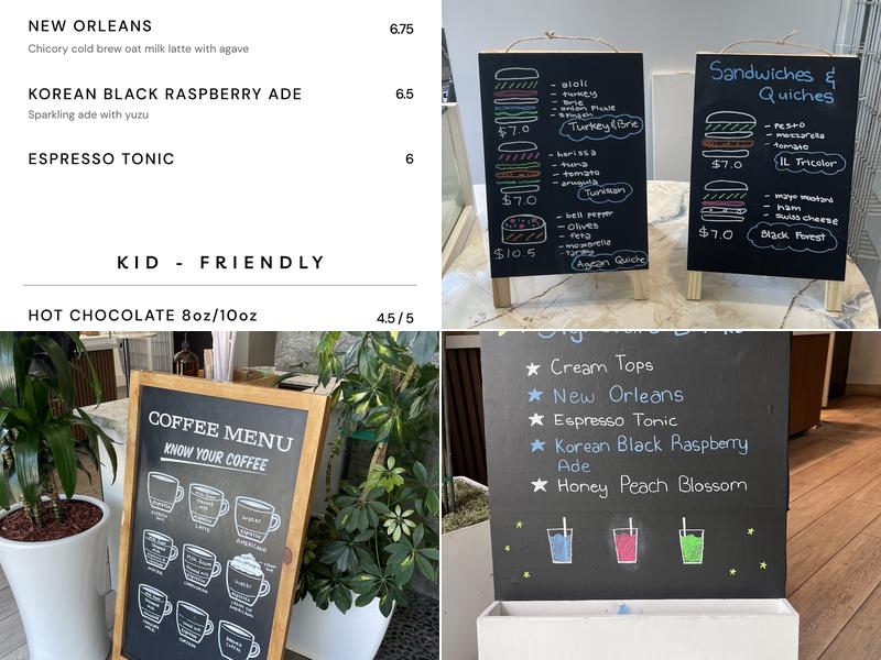 OneThing Coffee Menu
