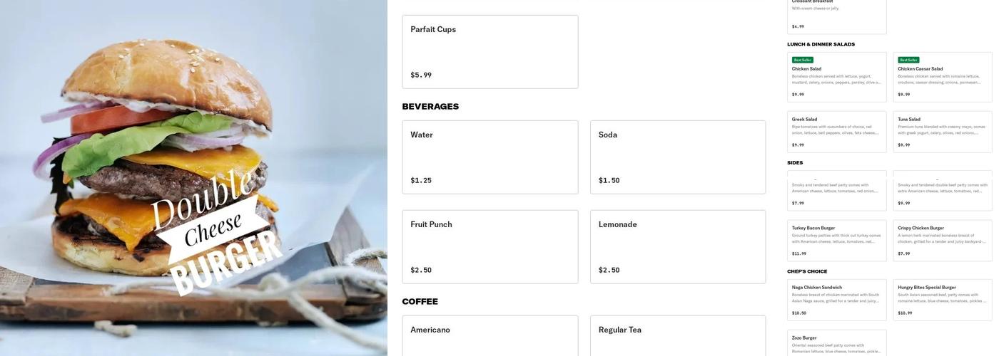 Hungry Bites Menu