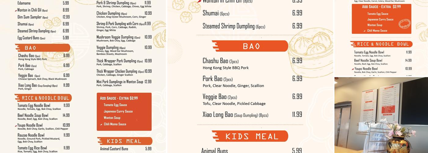 Dumpling Kitchen Menu