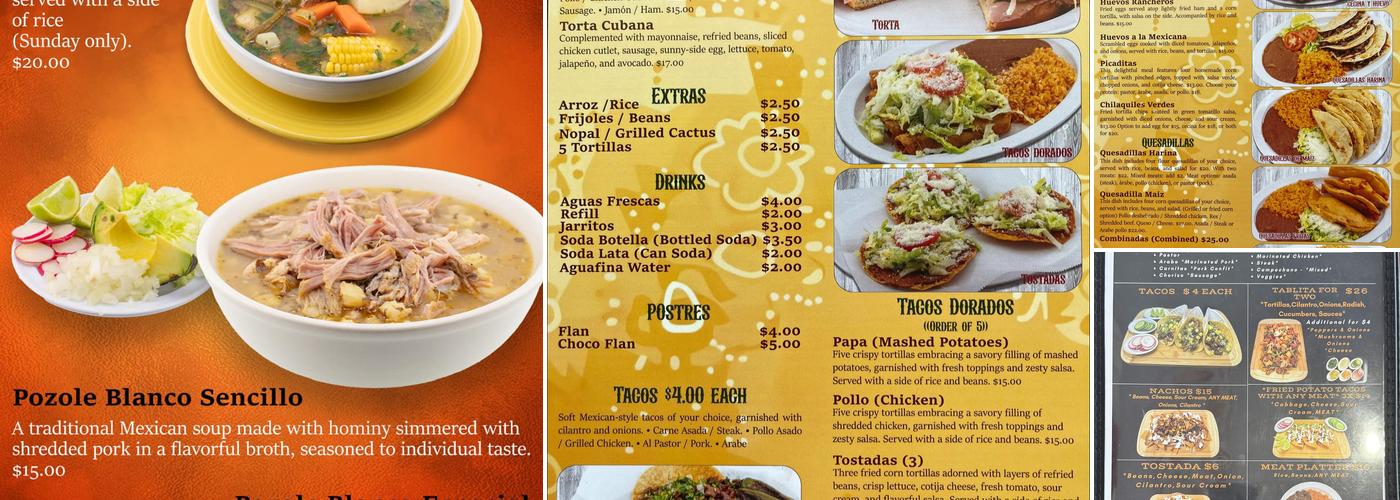 Cinco de Mayo Menu