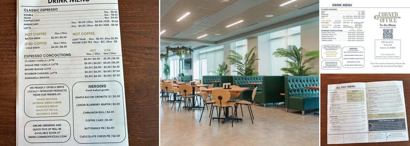 Corner Office Menu