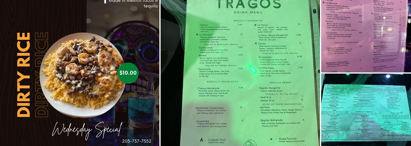 Made in Mexico Tacos and Tequila. Menu