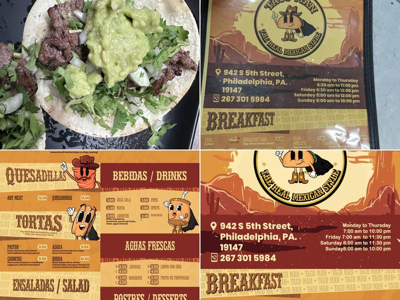 Taco Man Menu