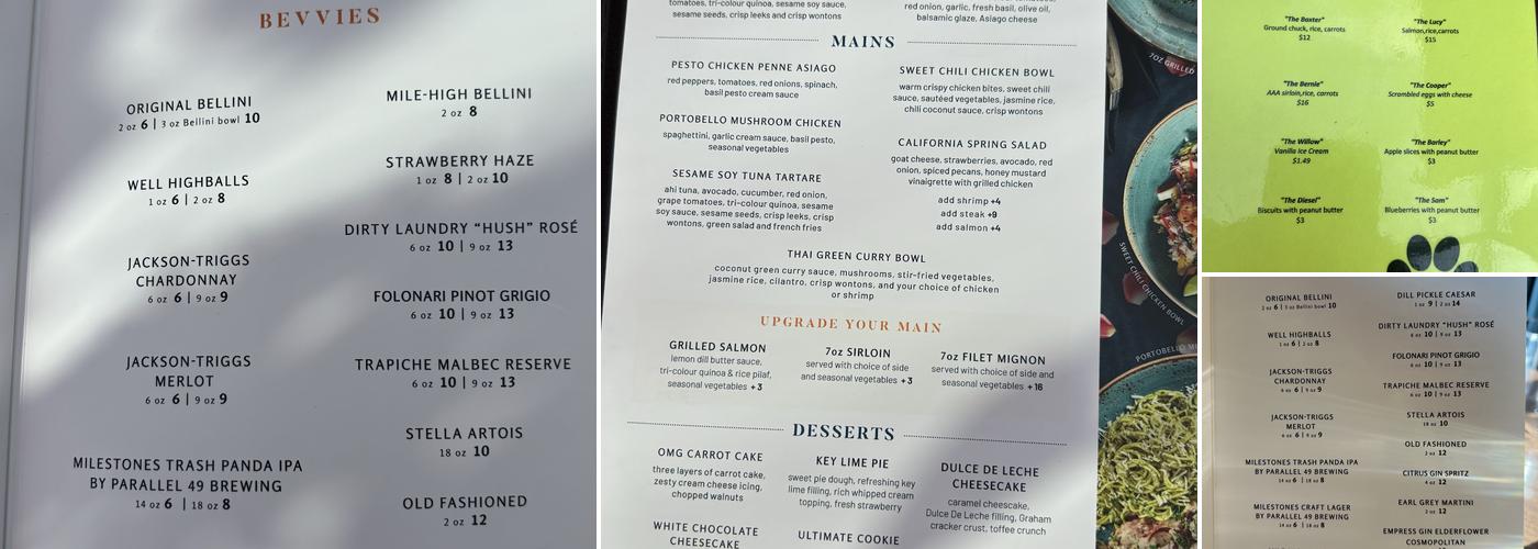 Milestones Menu