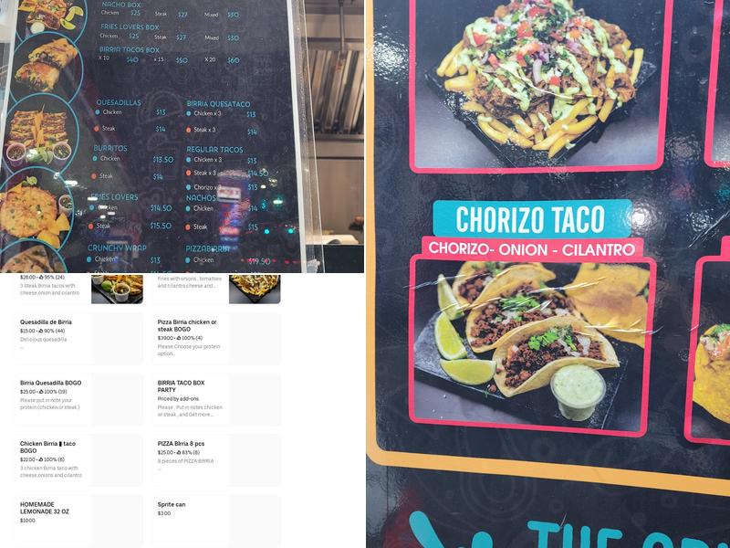 TACO LOVERS MIAMI Menu