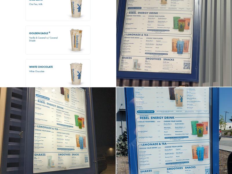 Dutch Bros Coffee Menu