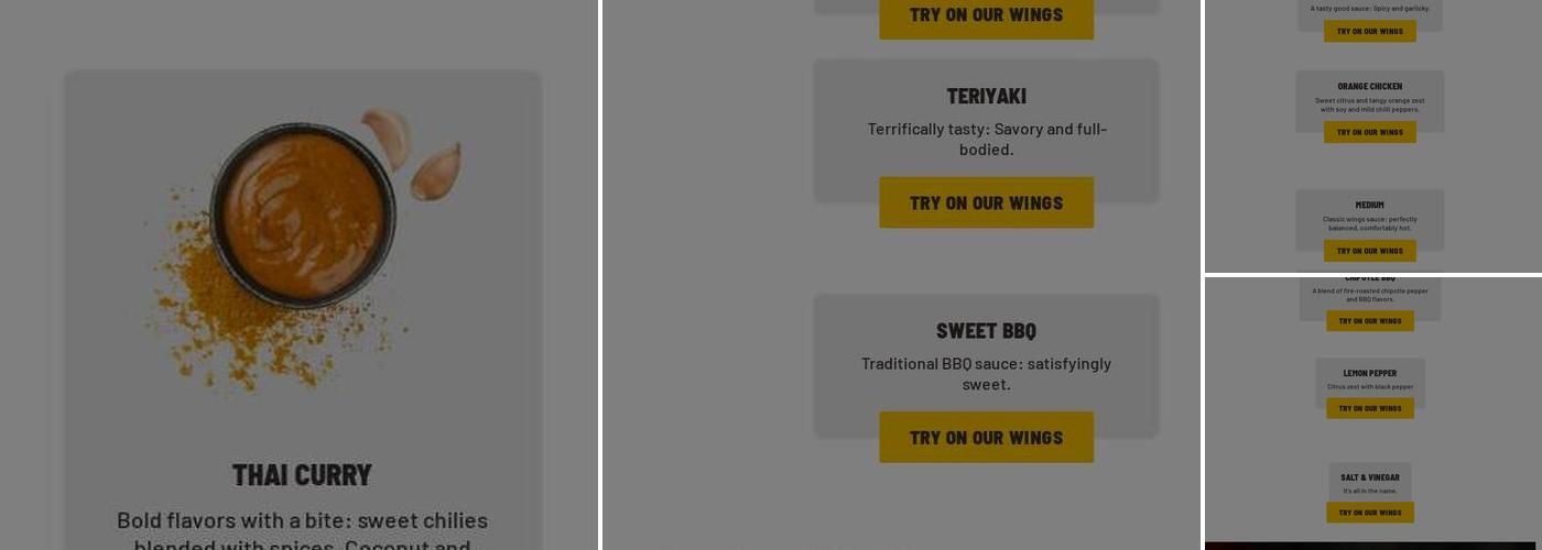 Buffalo Wild Wings 'GO' Menu