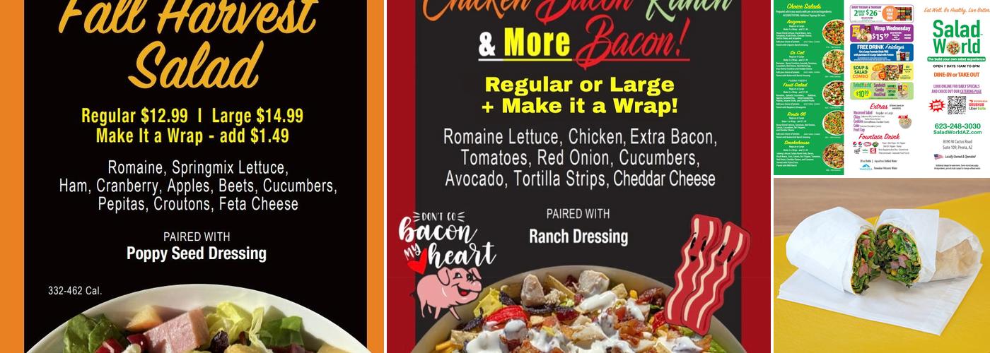 Salad World Menu