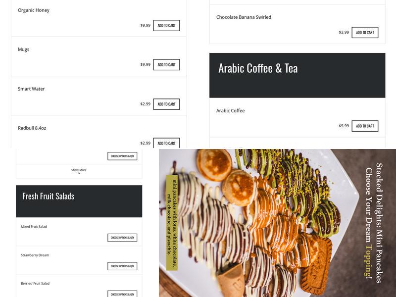 Honey 2 A Bee Coffee & Crepes Menu