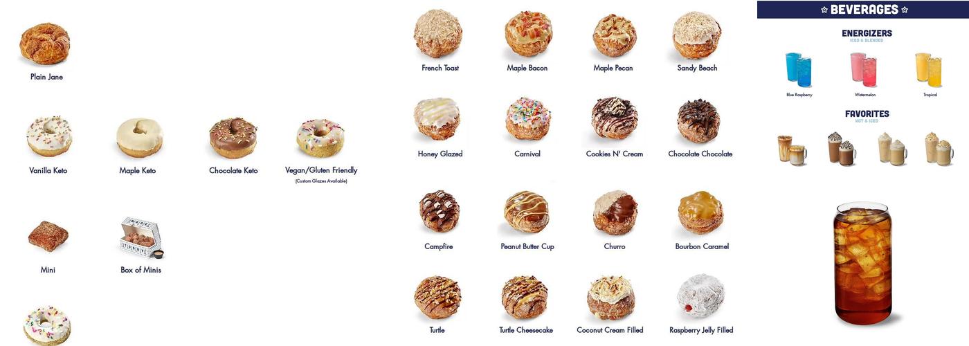Parlor Doughnuts Menu
