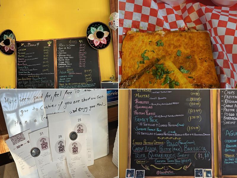 Taco Papi Menu