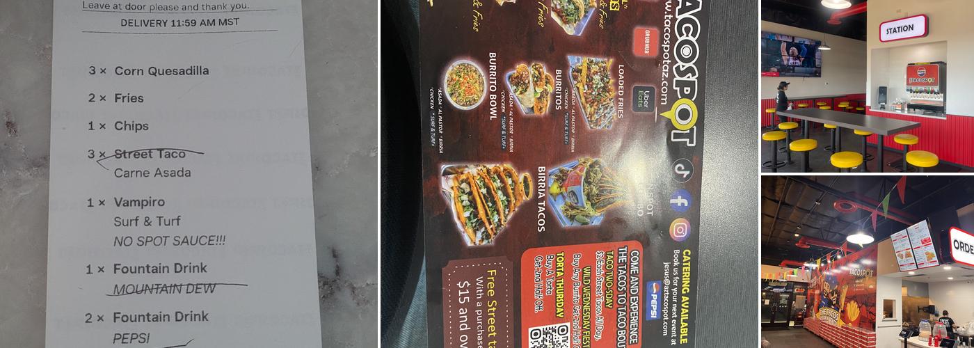 The Taco Spot - Glendale Menu