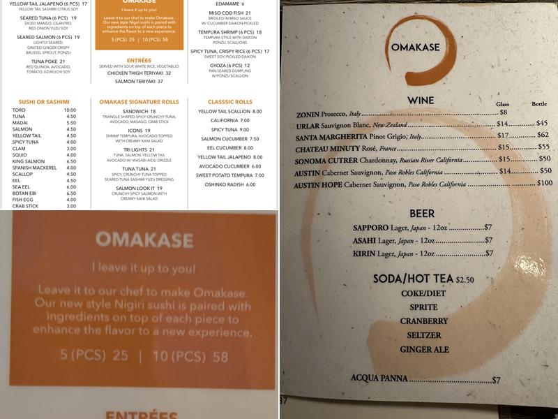 Omakase Menu