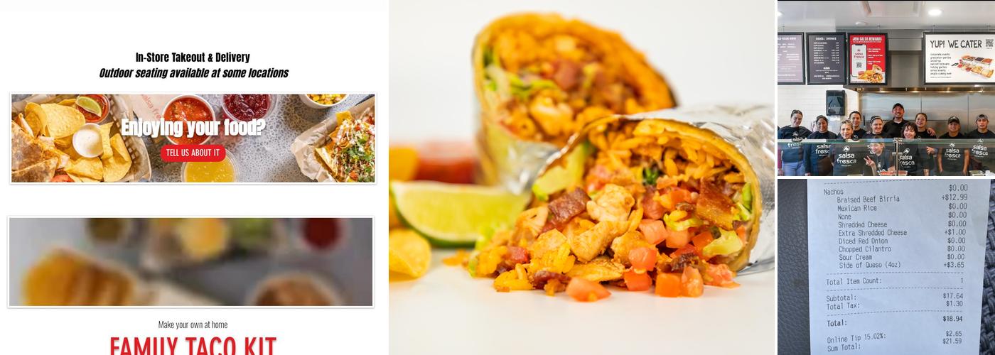 Salsa Fresca Mexican Grill Menu