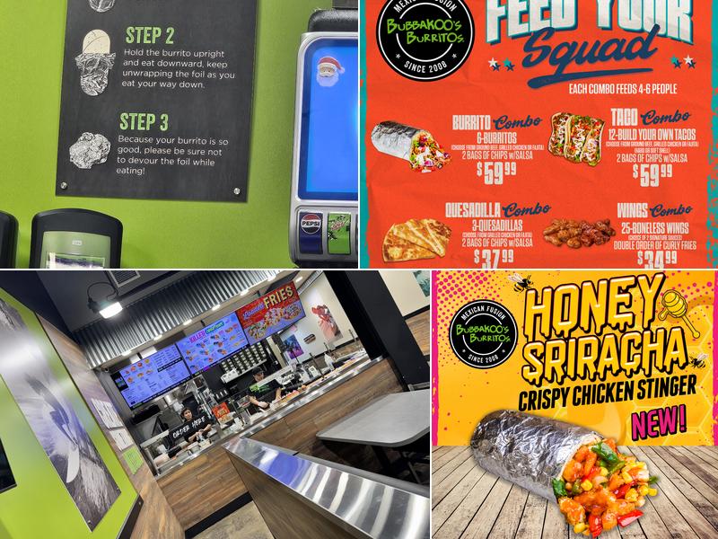 Bubbakoo's Burritos Menu