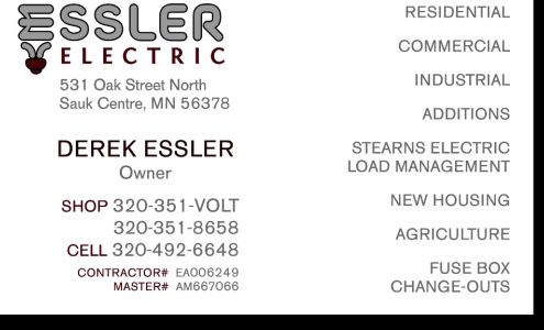 Essler Electric 44235 Heinen Ct, Sauk Centre Minnesota 56378