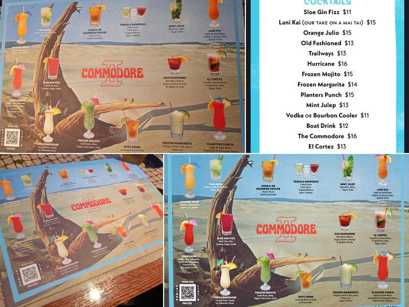 Commodore II Menu