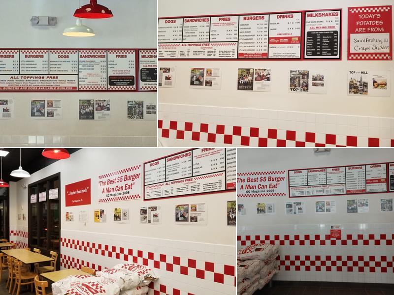 Five Guys Menu