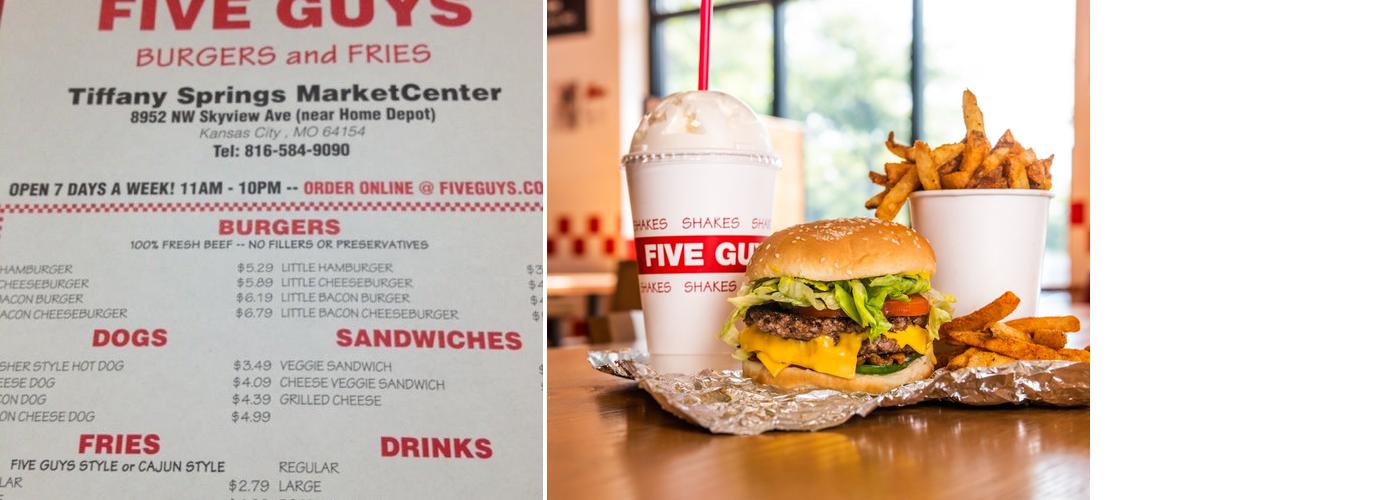 Five Guys Menu